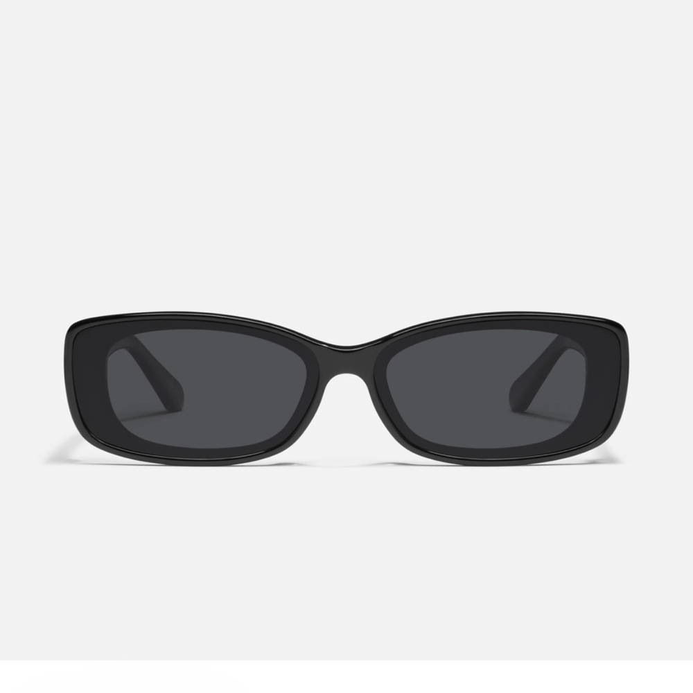 Quay Vibe Check Black Rectangular Sunglasses New … - image 2